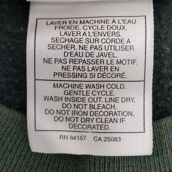 Disney Mickey-Mouse Sweatshirt M/L 22x25 Green Cropped - Picture 9 of 16